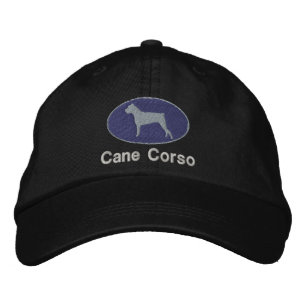 Brodée Casquette brodé de Cane Corso (foncé)