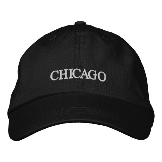 Brodée Casquette brodé de Chicago (Devant)