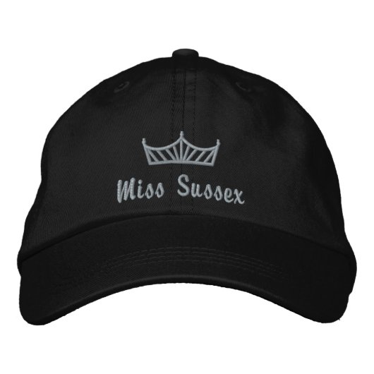 Brodée Casquette brodé de la couronne de concours (Devant)