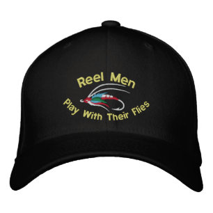 Brodée Casquette brodé de la pêche au volant