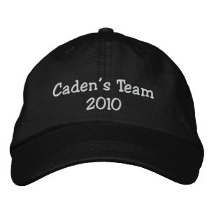 Brodée Casquette brodé de l'équipe Caden 2010