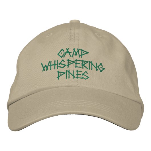 Brodée Casquette brodé de pins à Whispering (Devant)