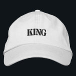 Brodée Casquette brodé de roi classique en Casquette de c<br><div class="desc">A la recherche de Regal King Texte Broderie sur Casquette kaki Ce casquette de couleur kaki est brodé avec un texte "roi" frappant,  combinant un look intemporel avec un flair décontracté. Le tissu en coton offre une respirabilité et la sangle réglable garantit un ajustement sécurisé.</div>