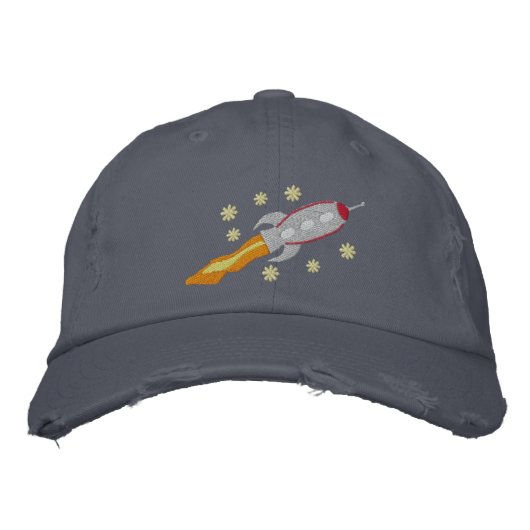 Brodée Casquette brodé de vaisseau spatial (Devant)