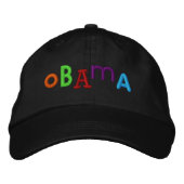 Brodée CASQUETTE brodé d'OBAMA (Devant)