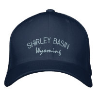 Casquette brodé du bassin de Shirley Wyoming