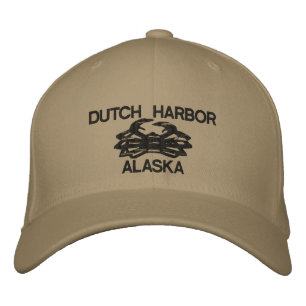 Brodée Casquette brodé du crabe royal hollandais Harbour