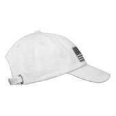 Brodée Casquette brodé du drapeau américain (beige) (Droite)