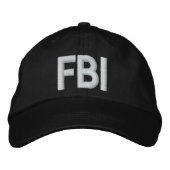 Brodée CASQUETTE brodé du FBI (Devant)