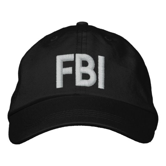 Brodée CASQUETTE brodé du FBI (Devant)