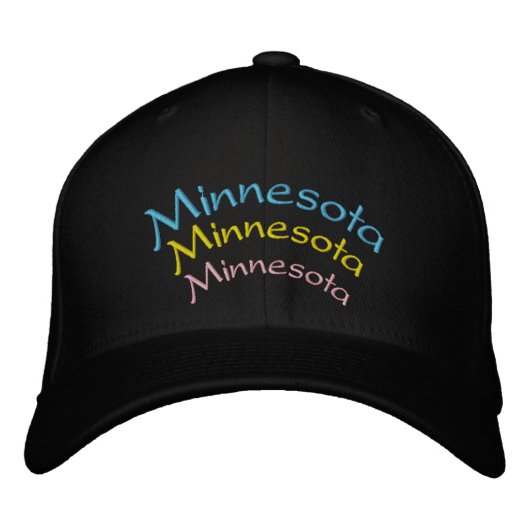 Brodée Casquette brodé du Minnesota (Devant)