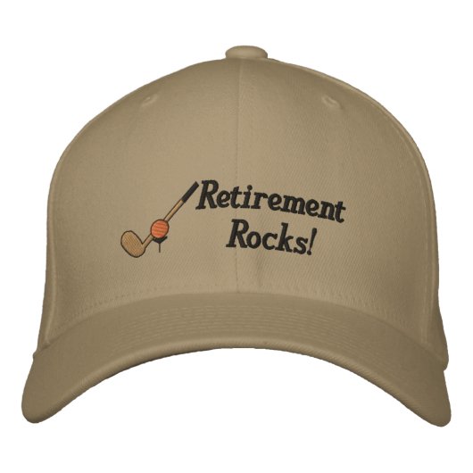 Brodée Casquette brodé du parcours de retraite (Devant)