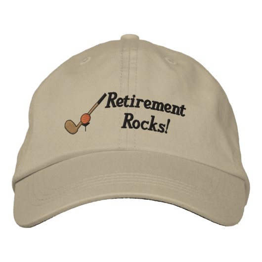 Brodée Casquette brodé du parcours de retraite (Devant)