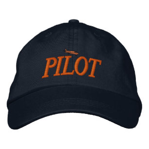 Brodée Casquette brodé du pilote d'avion
