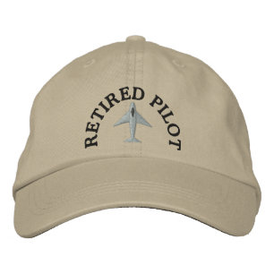 Brodée Casquette Brodé du pilote retraité