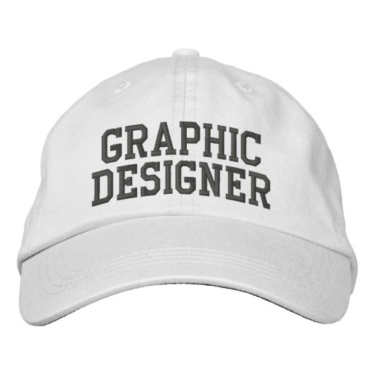 Brodée Casquette brodé Graphic Designer (Devant)