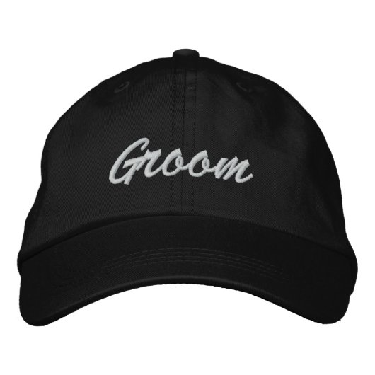 Brodée Casquette brodé Groom (Devant)