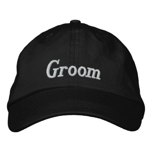 Brodée Casquette brodé Groom (Devant)