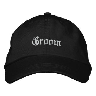 Brodée Casquette brodé Groom