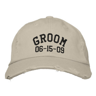 Brodée Casquette brodé Groom personnalisable