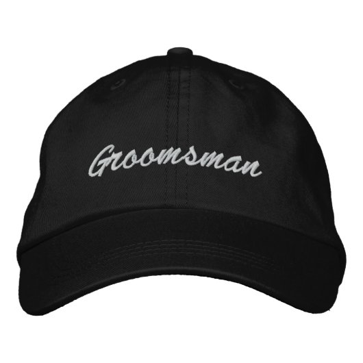 Brodée Casquette brodé Groomsman (Devant)