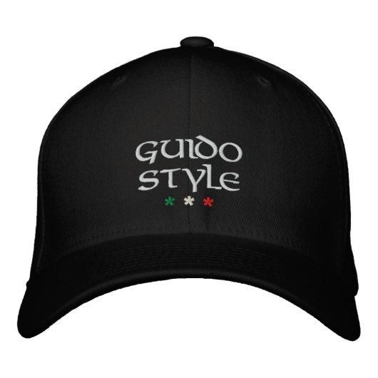Brodée casquette brodé "Guido Style" (Devant)