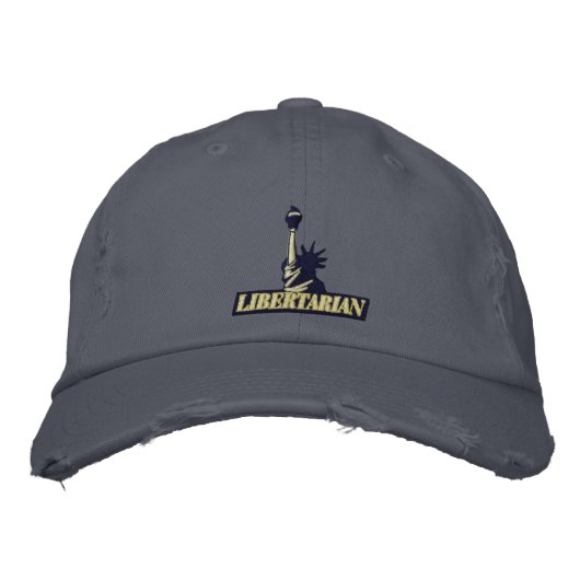 Brodée Casquette Brodé libertaire (Devant)