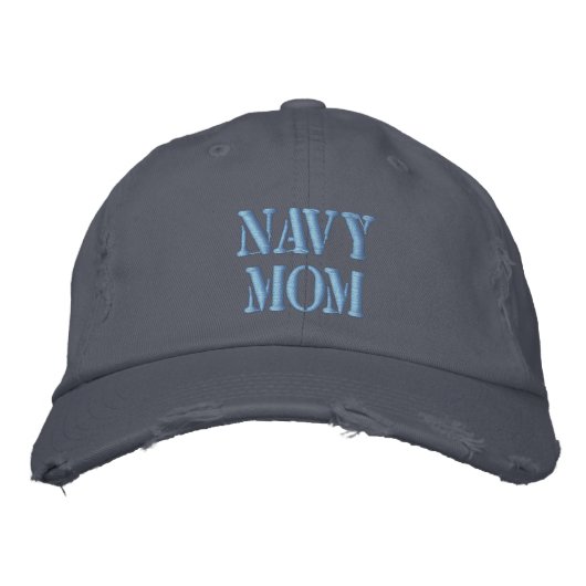 Brodée CASQUETTE brodé MOM NAVY (Devant)