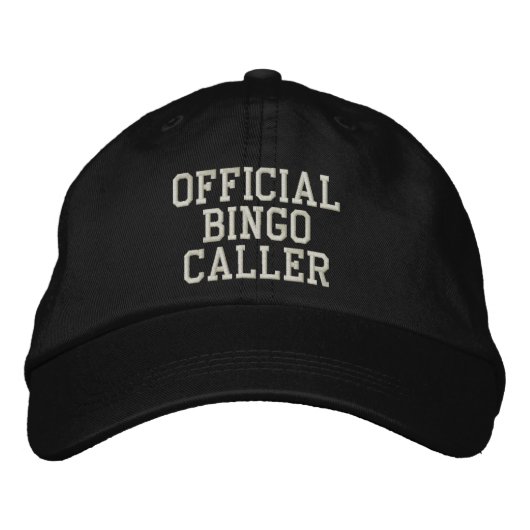 Brodée Casquette brodé officiel BINGO Caller (Devant)