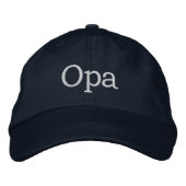 Brodée Casquette brodé Opa (Devant)
