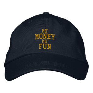 Brodée Casquette brodé par AMUSEMENT de l'ARGENT MO de M