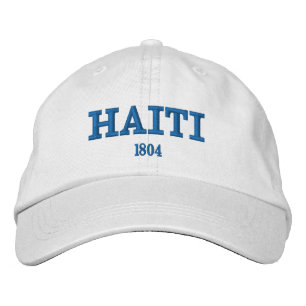 Brodée Casquette brodé par coutume du Haïti
