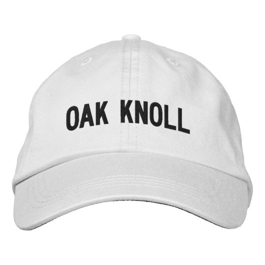 Brodée Casquette brodé par monticule de chêne (Devant)