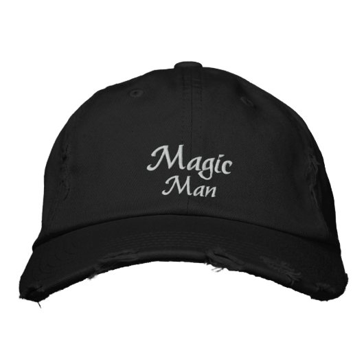 Brodée Casquette brodé personnalisé Magic Man (Devant)