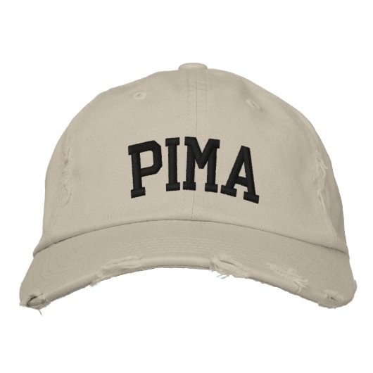 Brodée Casquette brodé Pima (Devant)