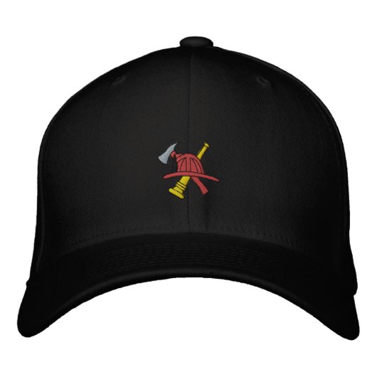 Brodée Casquette brodé pompier (Devant)