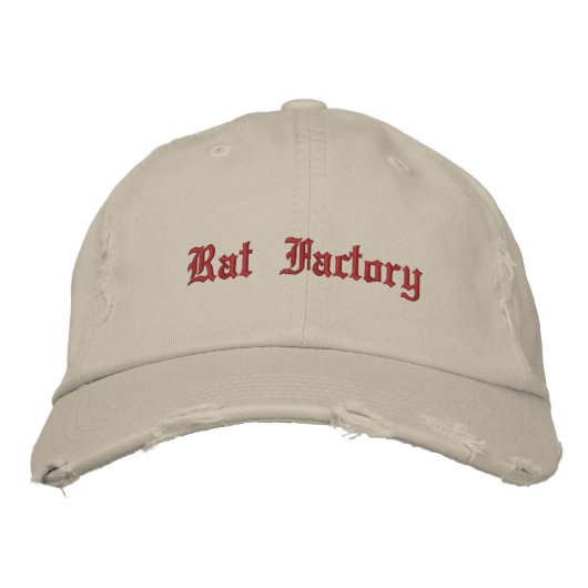 Brodée Casquette brodé Rat Factory (Devant)