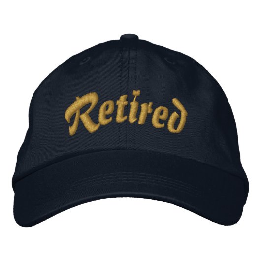 Brodée Casquette brodé retraité (Devant)