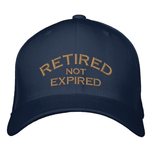 Brodée Casquette Brodé Retraité Non Expiré (Devant)