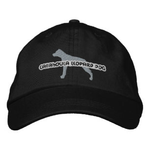 Brodée Casquette brodé Silhouette Catahoula Leopard Chien