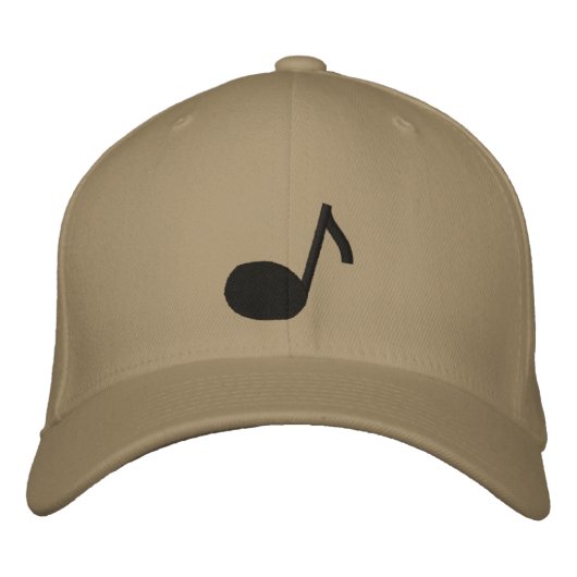 Brodée Casquette Brodee de Note de Musique (Devant)
