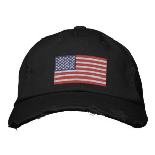 Brodée Casquette Brodee Drapeau Américain