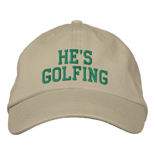 Brodée Casquette Brodee 'Il Joue au Golf' (Devant)