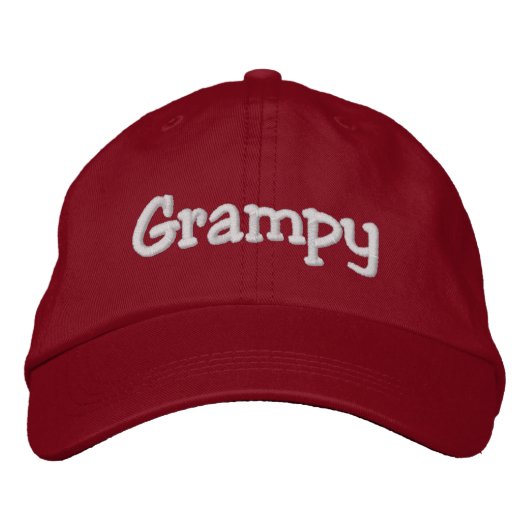 Brodée Casquette Casquette de baseball brodé Grampy | Rou (Devant)