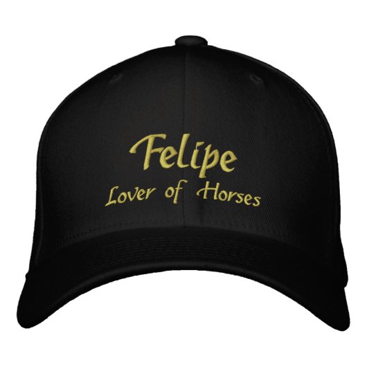 Brodée Casquette / Casquette de nom Felipe (Devant)