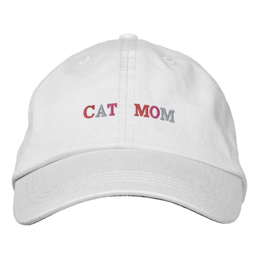 Brodée Casquette Cat Mom (Devant)