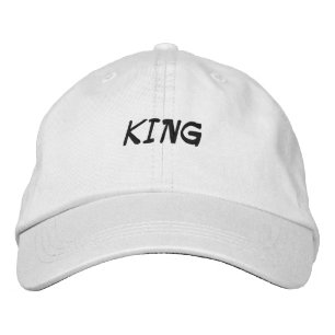 Brodée Casquette Chapeau Brodé Nom Texte Imprimé ROI