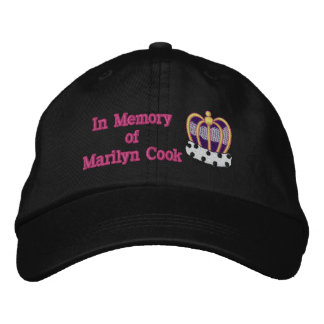 Brodée Casquette commémoratif Marilyn Cook