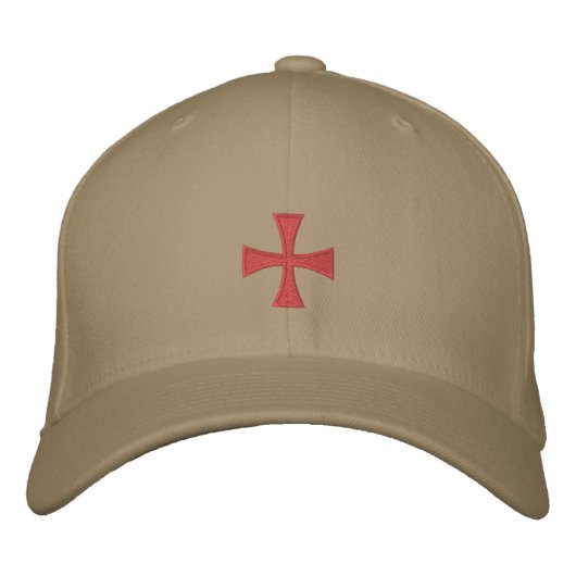 Brodée Casquette croisé brodé des Templiers (Devant)