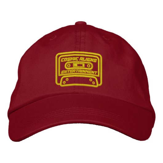 Brodée Casquette Dad Cosmic Cassette (Devant)